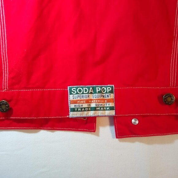 Soda Pop Superior Equipment  NWOT   thick denim vest/sleeveless shirt - size S - - Picture 3 of 15